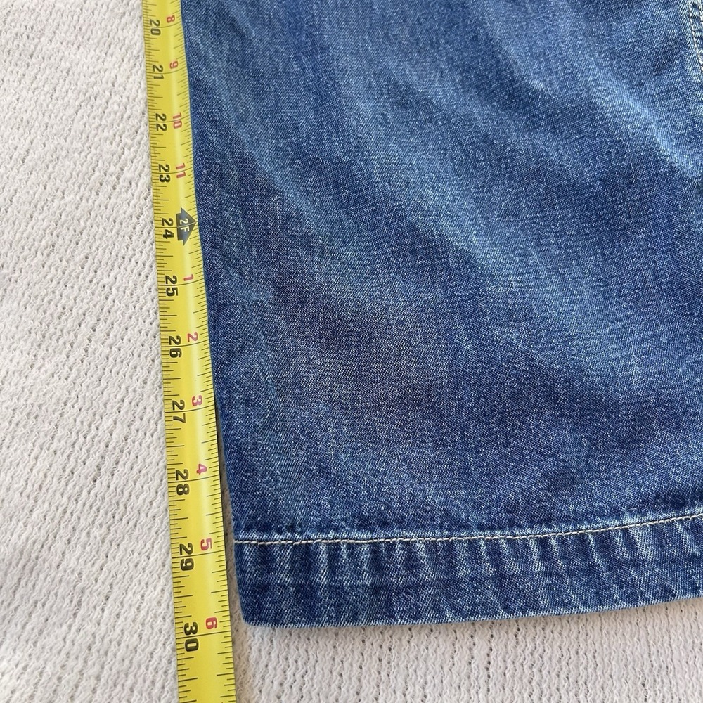Vtg Y2K 90s No Boundaries Denim Overalls Juniors Size M 7/9 Blue Carpenter - Picture 10 of 14